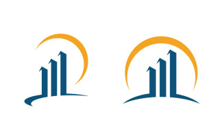 Business Finance service icon logo illustration design template v.3