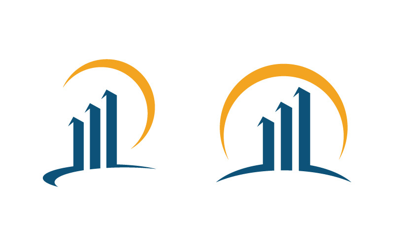 Business Finance service icon logo illustration design template v.3 Logo Template