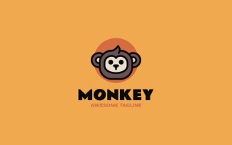 Monkey Flat Modern Logo Template 5