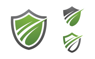 Shield security vector illustration design template v.2