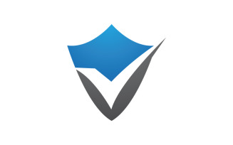 Shield security vector illustration design template v.3