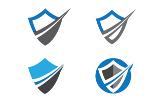 Shield security vector illustration design template v.4