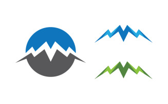 Mountain hill logo Vector icon design illustration v.1
