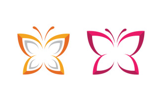 Butterfly Beauty Vector icon logo design template v.15