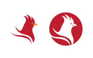 Chicken Fried logo illustration design template v.4