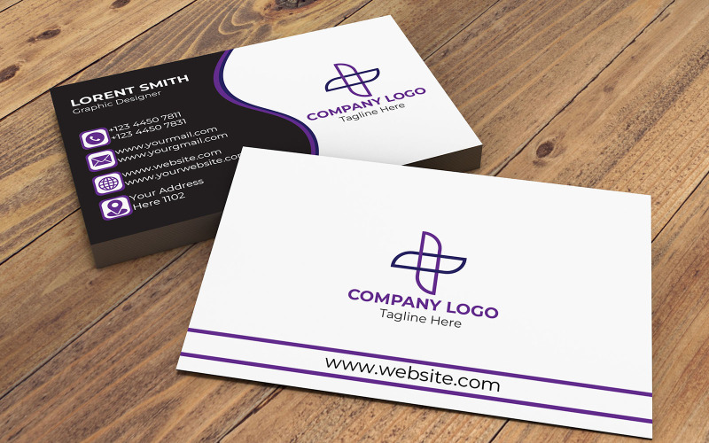 High-Quality, Customizable New Business Card Corporate Identity