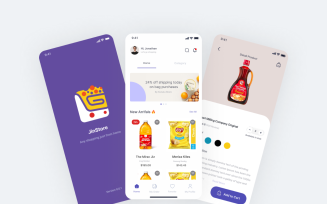 JinStore - Modern Minimalist Ecommerce App Design Templates