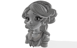 Princess Ellie Collectible Bust Free 3D Model