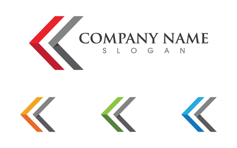 Arrow Investment Business Finance icon Logo design v.4 Logo Template