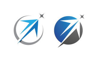 Arrow Investment Business Finance icon Logo design v.6