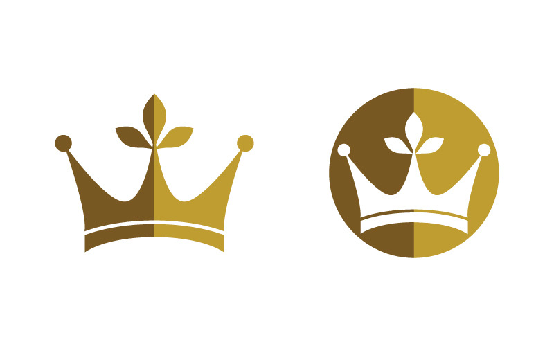 Beauty Crown of king Logo Template vector icon v.1