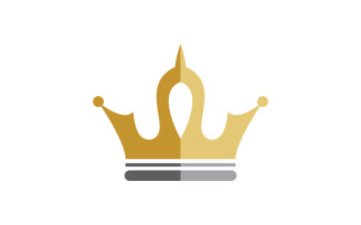 Beauty Crown of king Logo Template vector icon v.6