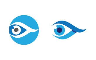 Branding Corporate Health Eye Care vector Logo design v.21