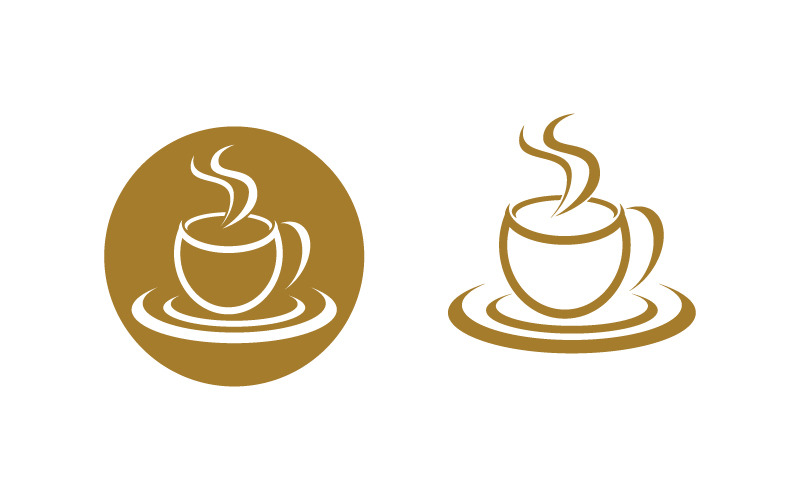 Coffee Shop logo Templates Vector icon design illustration v.1 Logo Template