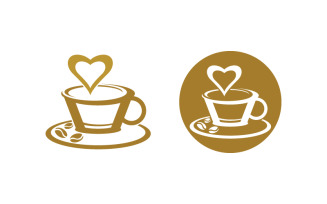 Coffee Shop logo Templates Vector icon design illustration v.4