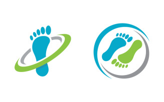 Foot Care Logo Template icon illustration design v.3