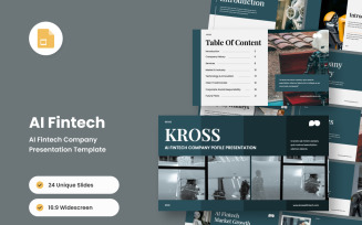 AI Fintech - Slides Business Pitch Presentation