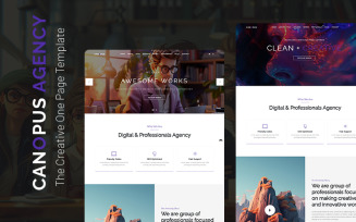 Canopus - Creative one page template