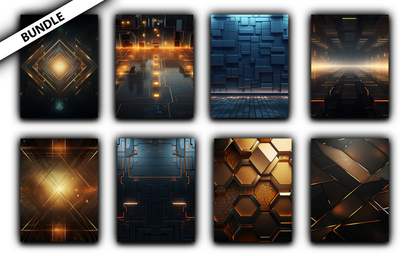 Digital technology Background bundle