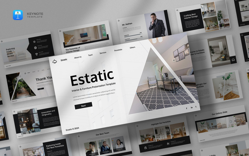 Estatic - Interior & Furniture Keynote Template