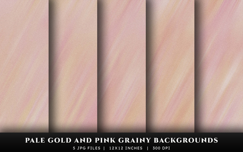 Pale Gold and Pink Grainy Texture Backgrounds