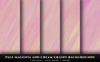 Pale Magenta and Cream Grainy Texture Backgrounds