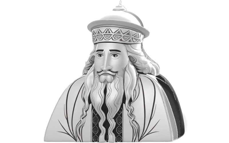 Wise Man Ornamental Bust 3D Model