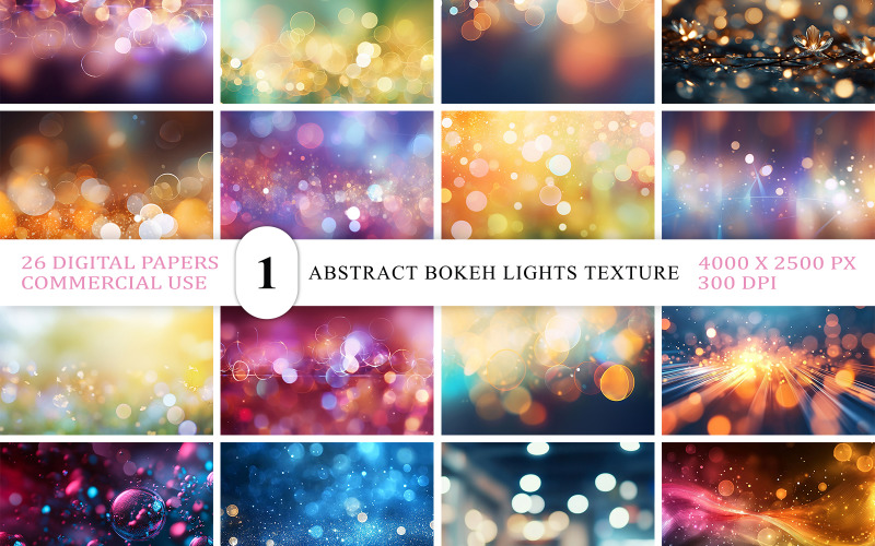 Abstract Bokeh Lights Texture Background Bright Bokeh Lights Background Abstract Blurred Background