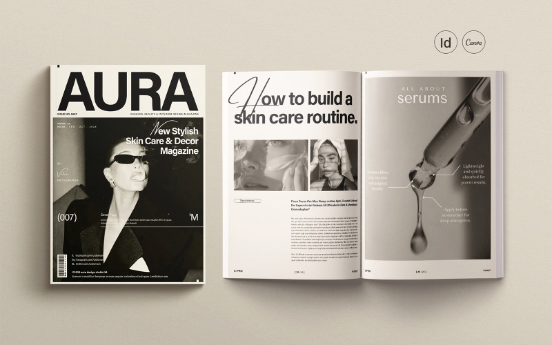 AURA | Minimal Magazine Template