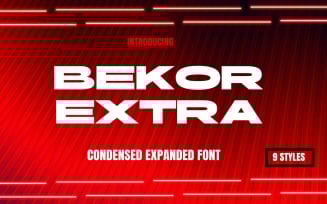 Bekor Condensed font family