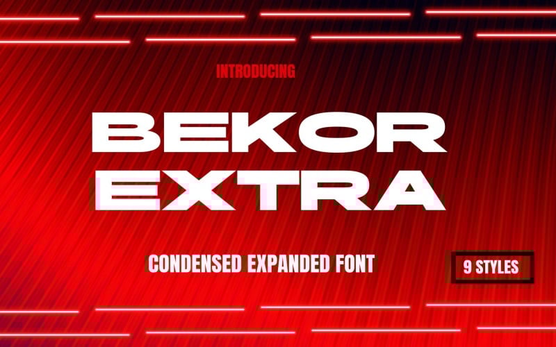 Bekor Condensed font family Font