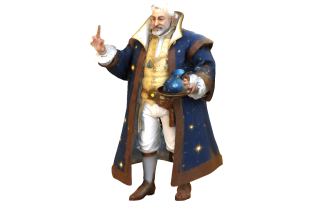 Celestial Wizard Figurine 3D Print Model