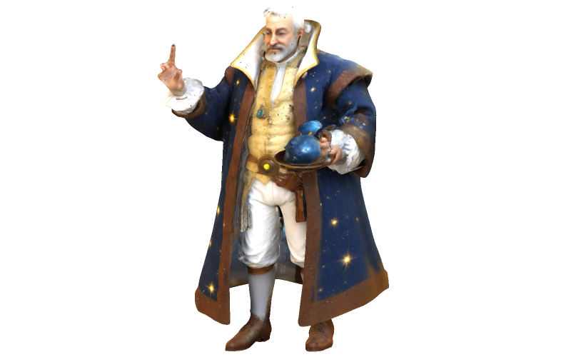 Celestial Wizard Figurine 3D Print Model