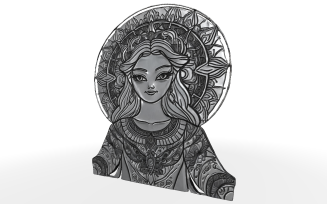 Divine Radiance Medallion Free 3D Model