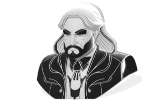 3D Illustrated Character Bust 3D Model