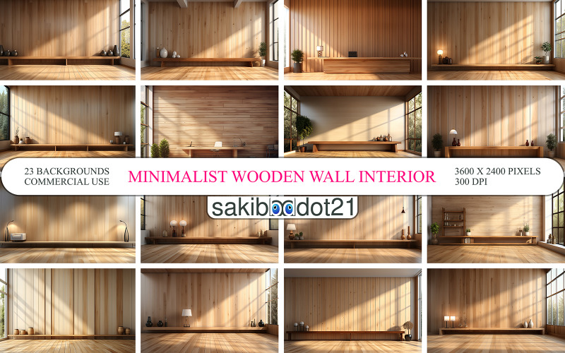 Minimalist Wooden Room Wall Interior Modern Home Office with Wooden Walls Minimalist Zen Interior Background