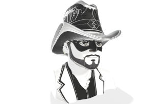 Steampunk Cowboy Bust 3D Model