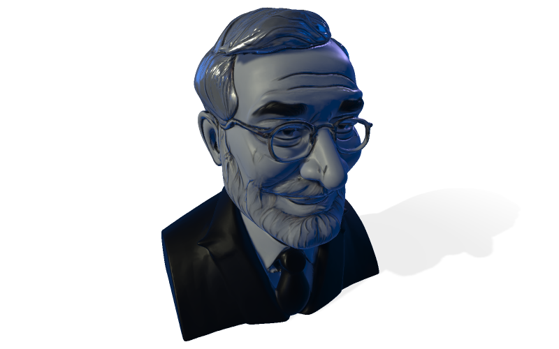 Wise Gentleman Bust Free 3D Model