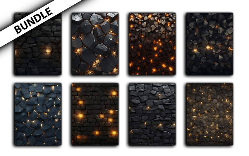 Dark stone wall pattern background Background