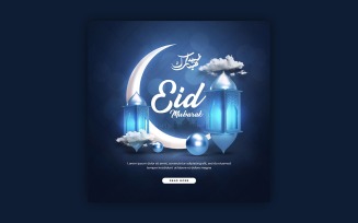 Eid Ul Fitr Social Media Template Design