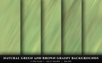 Natural Green and Brown Grainy Texture Backgrounds