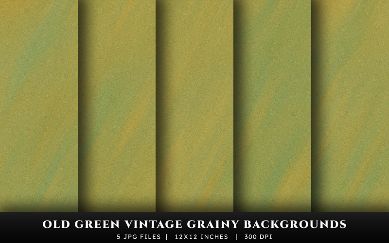 Old Green Vintage Grainy Texture Backgrounds