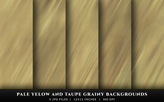 Pale Yellow and Taupe Grainy Texture Backgrounds