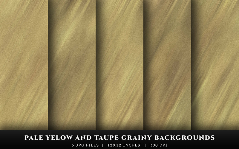 Pale Yellow and Taupe Grainy Texture Backgrounds