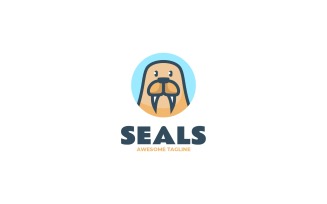 Seals Simple Mascot Logo 25