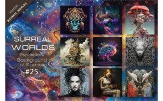 Bundle Surreal worlds 25. Psychedelic.