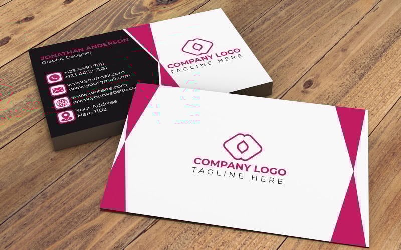 Minimal Premium Business Card Design Corporate Identity