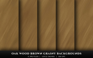 Oak Wood Brown Grainy Texture Backgrounds