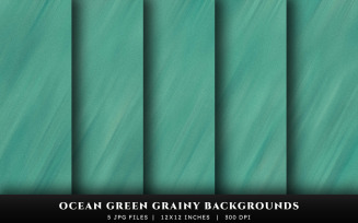 Ocean Green Grainy Texture Backgrounds