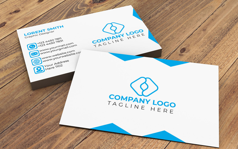 Visiting Card - Simple New Business Card Design Corporate Identity